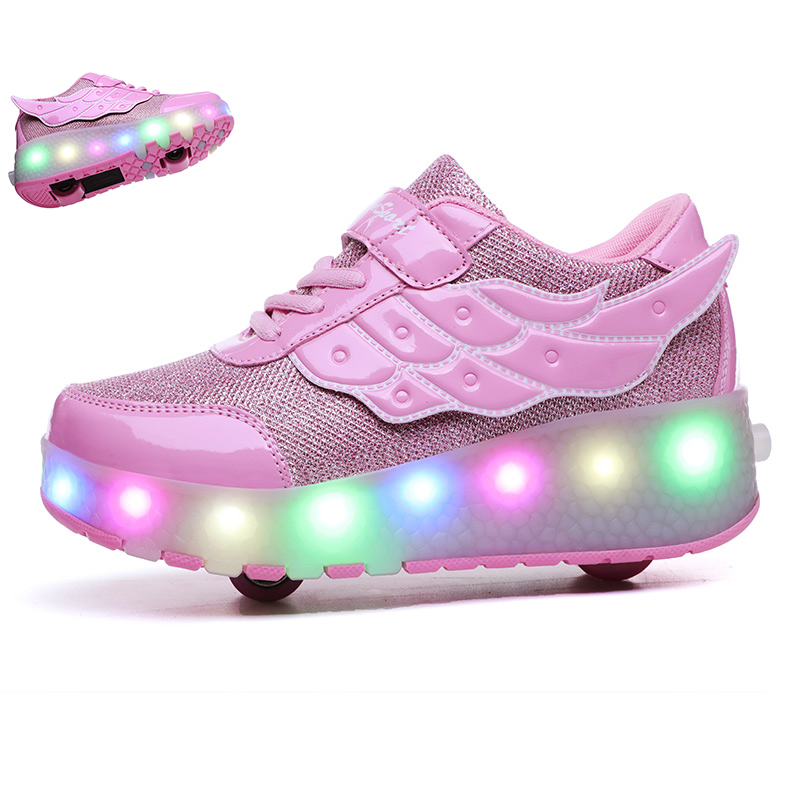 Women Shoes Size 7 - New Style Pink USB Charging Shoe