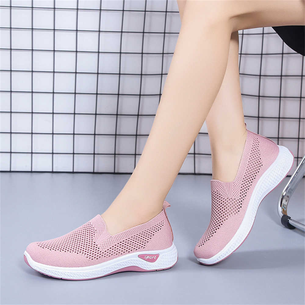 Women Shoes Tennis - Hollow Without Laces Red Sneakers Women