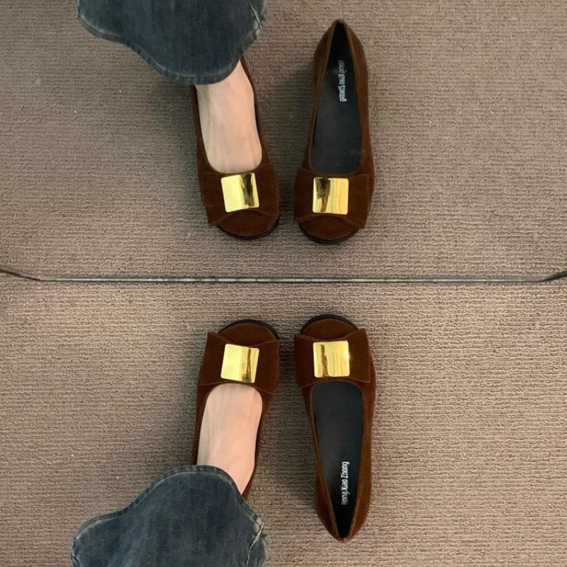 Women Shoes Quick Delivery - Woman PumpsLoafers Chunky Heels with Bow