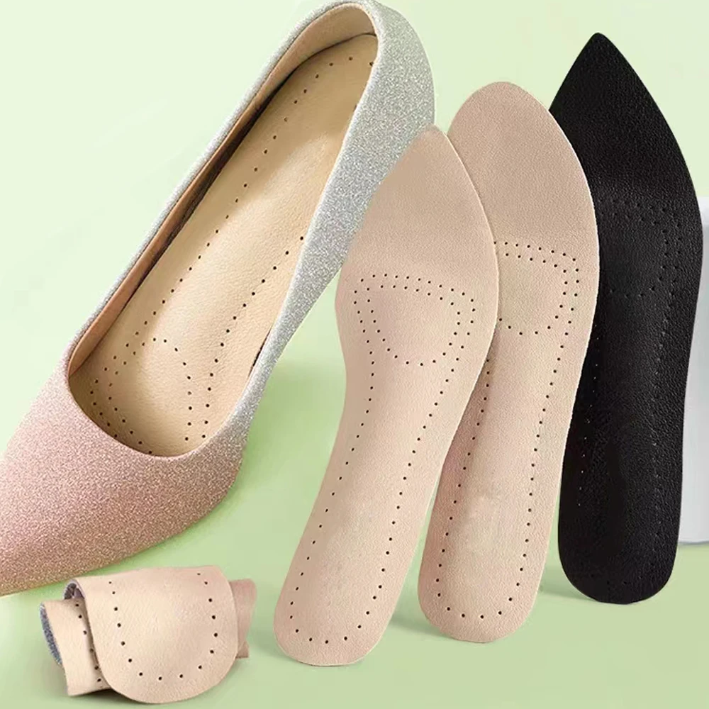 Women'S Shoes For Plantar Fasciitis - Self adhesive Leather Insoles for Woman