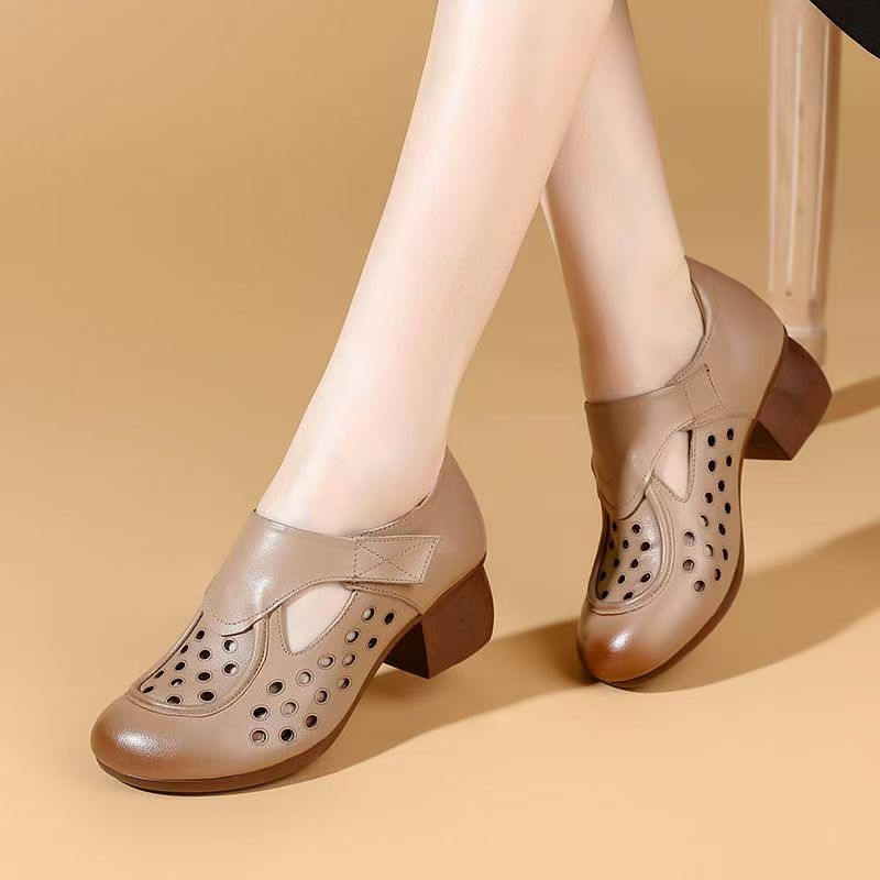 Gladiator Sandal Women - Women's Summer New Leather Hollow Out