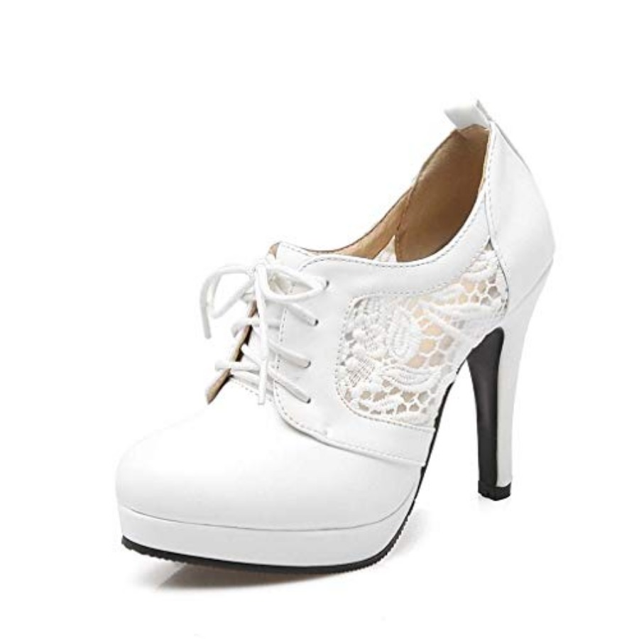 Court Heel Pointed - Women Lace Up Stiletto High Heel