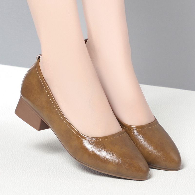 Court Heel Pointed - 3cm Top Quality Breathable Pointed Toe