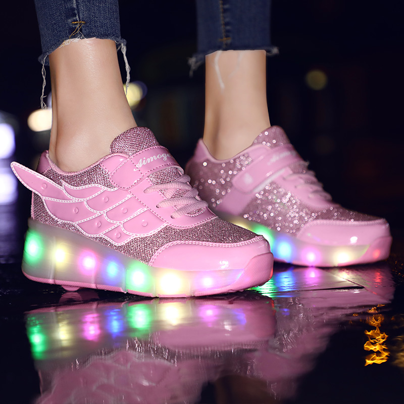 New Style Pink USB Charging Sh - Women Shoes Size 7 ulasan dan harga