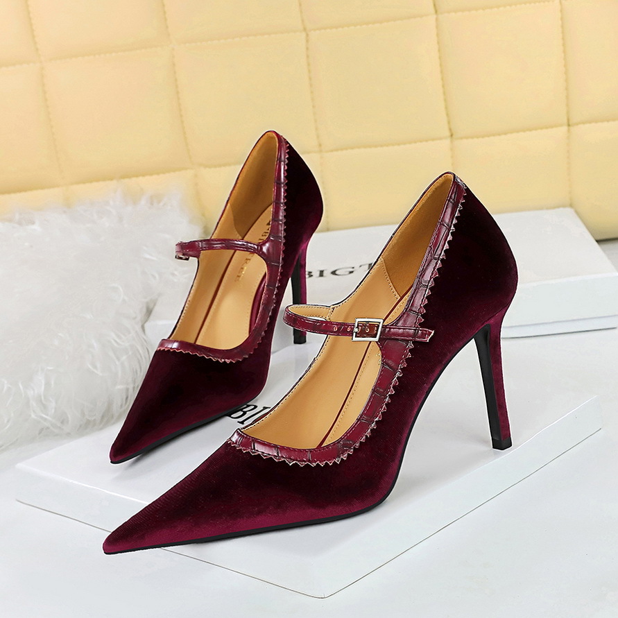 Fashion High Heels Mixed Color - Women Shoes Size 7 ulasan dan harga