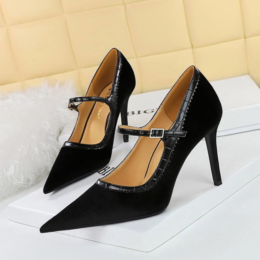 Fashion High Heels Mixed Color - Women Shoes Size 7 ulasan dan harga