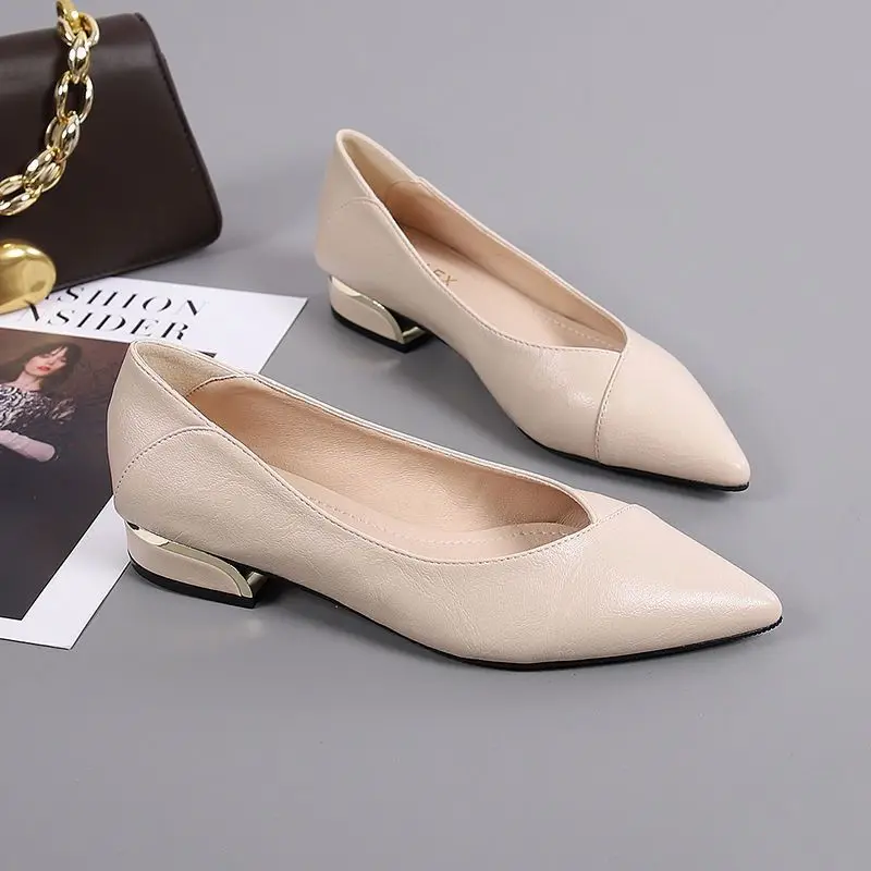 Low Heel Elegant Block Ladies  - Women Shoes Quick Delivery ulasan dan harga