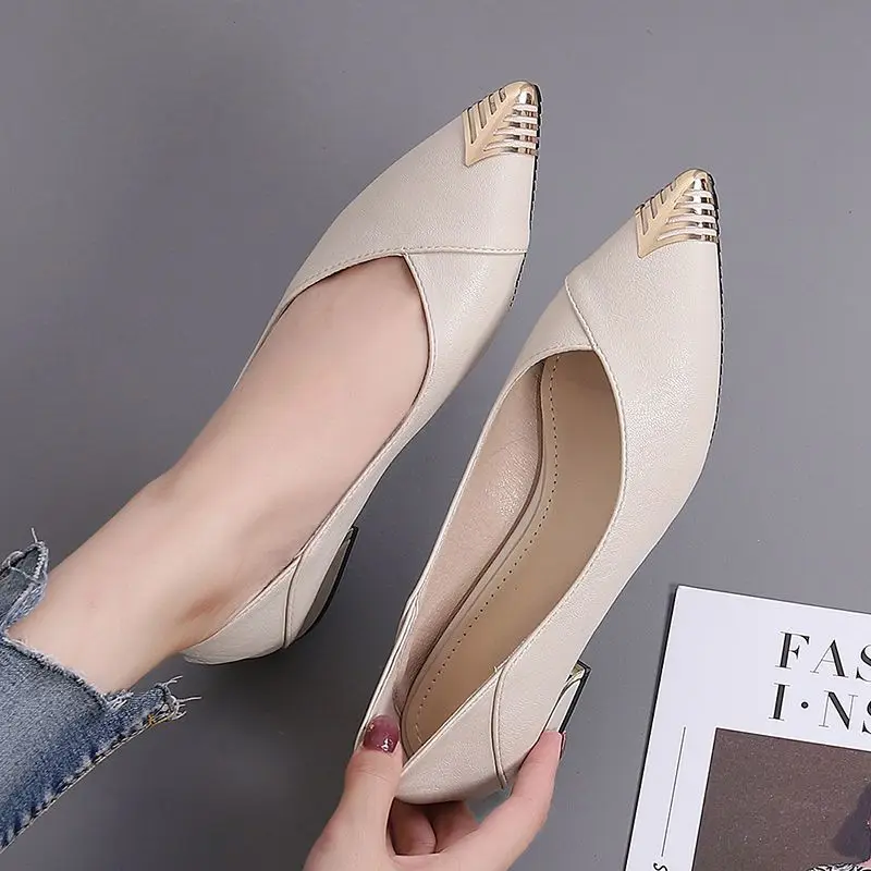 Low Heel Elegant Block Ladies  - Women Shoes Quick Delivery ulasan dan harga
