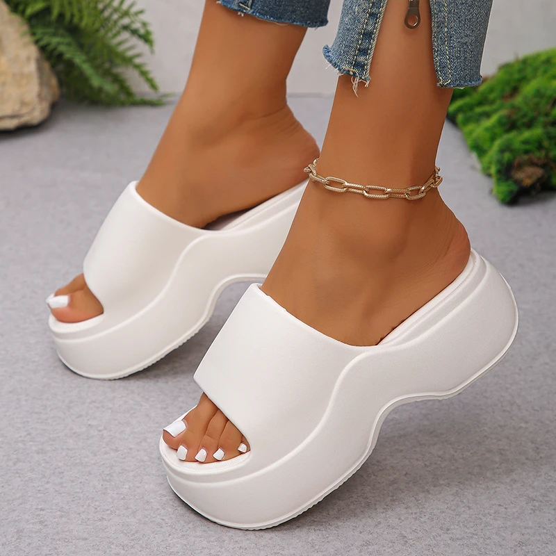 Chunky Platform Slippers for W - Women Shoes Wedges ulasan dan harga