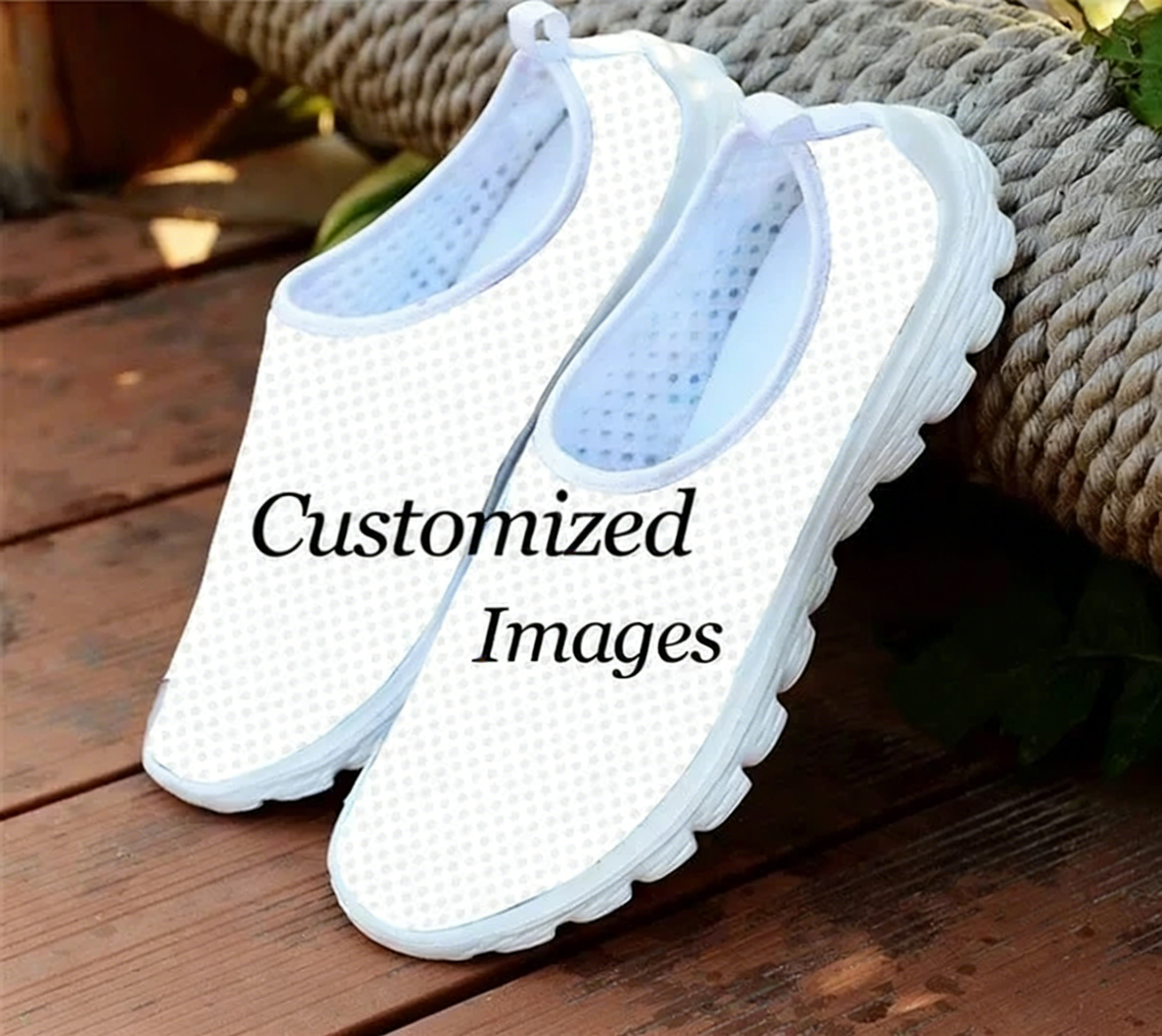 Cartoon Giraffe Print Mesh Hig - Women Shoes Tennis ulasan dan harga