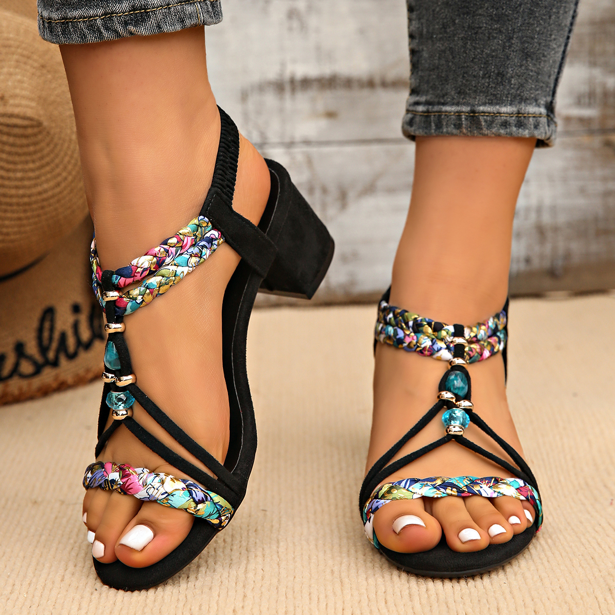 Plus Size 42 Bohemian Beaded S - Women'S Shoes Plus Size ulasan dan harga