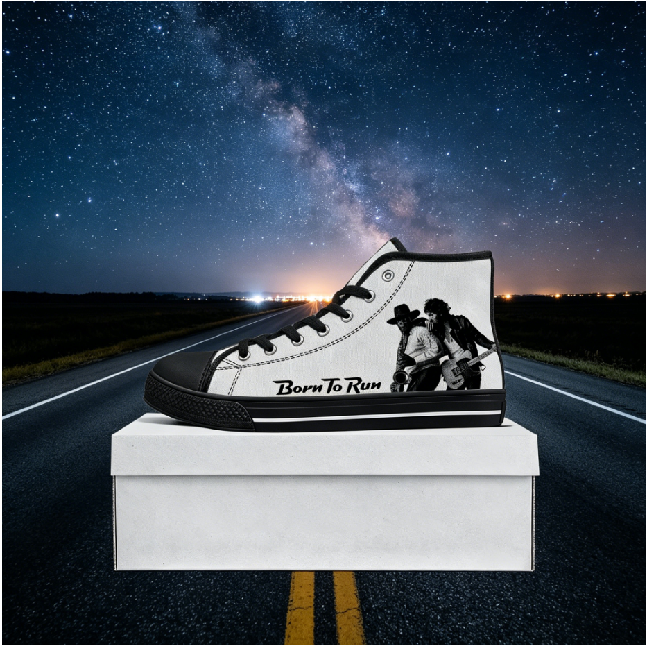 Born To Run Custom High Top Sh - Women Shoes Quote ulasan dan harga