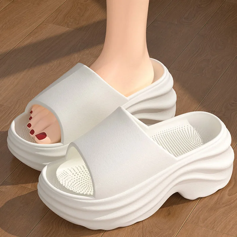Thick Bottom Platform Solid Co - Women Shoes Wedges ulasan dan harga