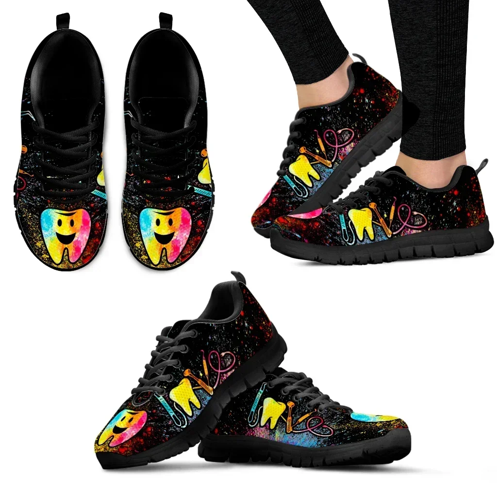 Dental Footwear Tie Dye Painte - Women Shoes Tennis ulasan dan harga