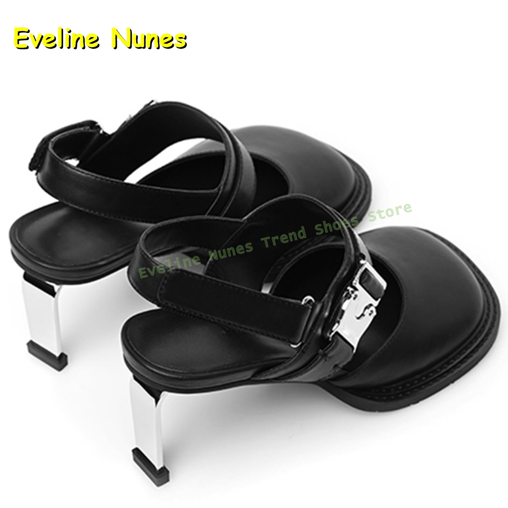 Women's Black Square Toe Buckl - Square Toe Mule ulasan dan harga
