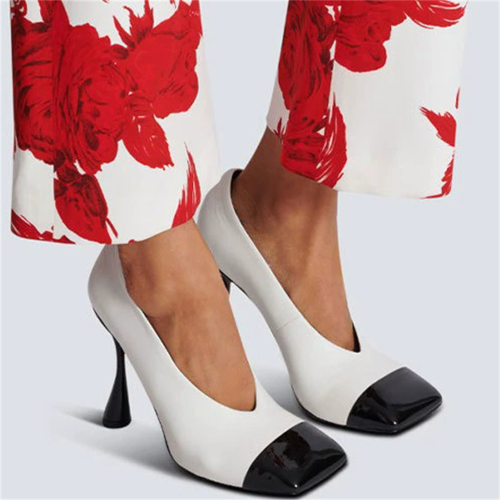 White and Black Dress Shoes Wo - Women Shoes Size 7 ulasan dan harga