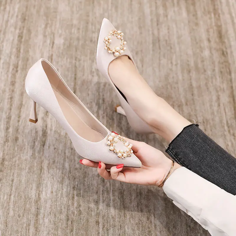 Ladies Pumps Rhinestone Diamon - Women Shoes Quick Delivery ulasan dan harga