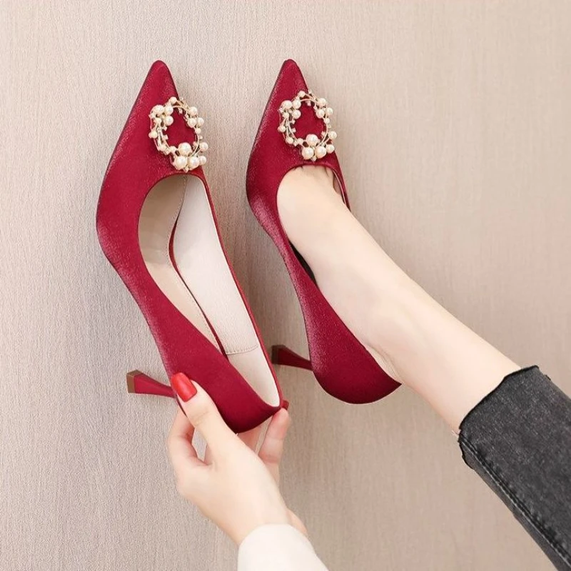 Ladies Pumps Rhinestone Diamon - Women Shoes Quick Delivery ulasan dan harga