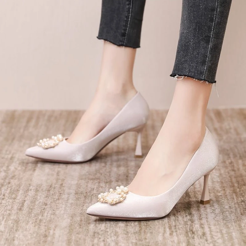 Ladies Pumps Rhinestone Diamon - Women Shoes Quick Delivery ulasan dan harga