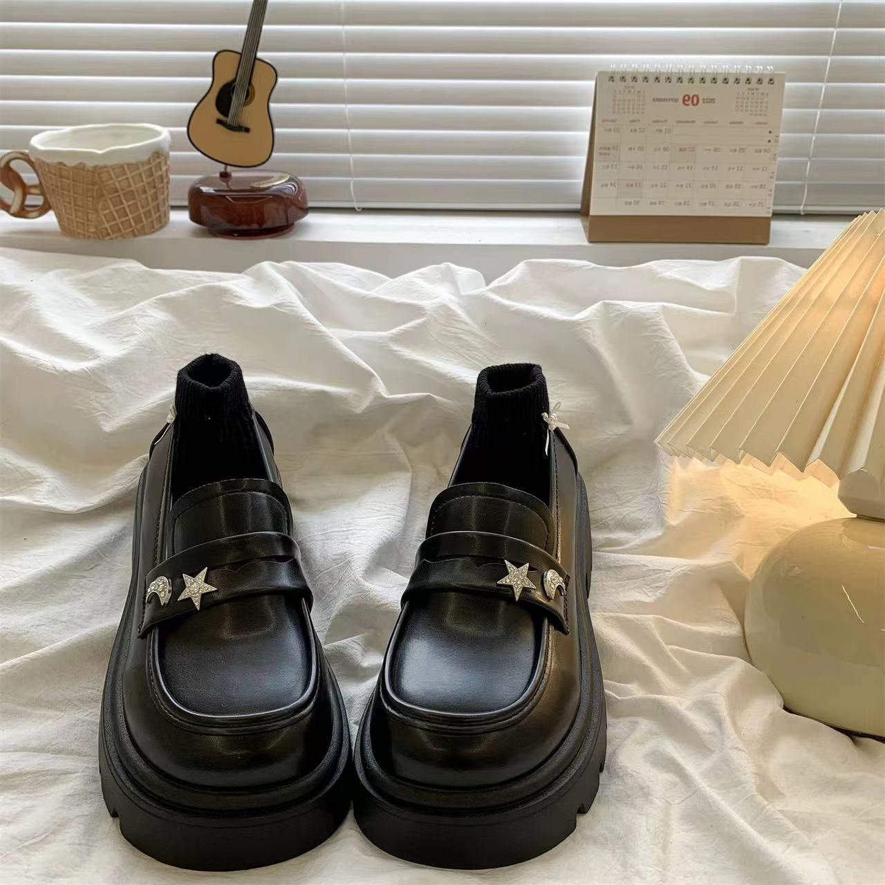 Retro Black Spring and Autumn  - Women Shoes Quick Delivery ulasan dan harga