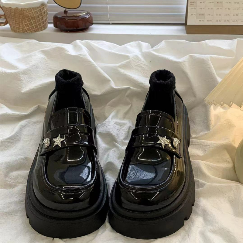 Retro Black Spring and Autumn  - Women Shoes Quick Delivery ulasan dan harga
