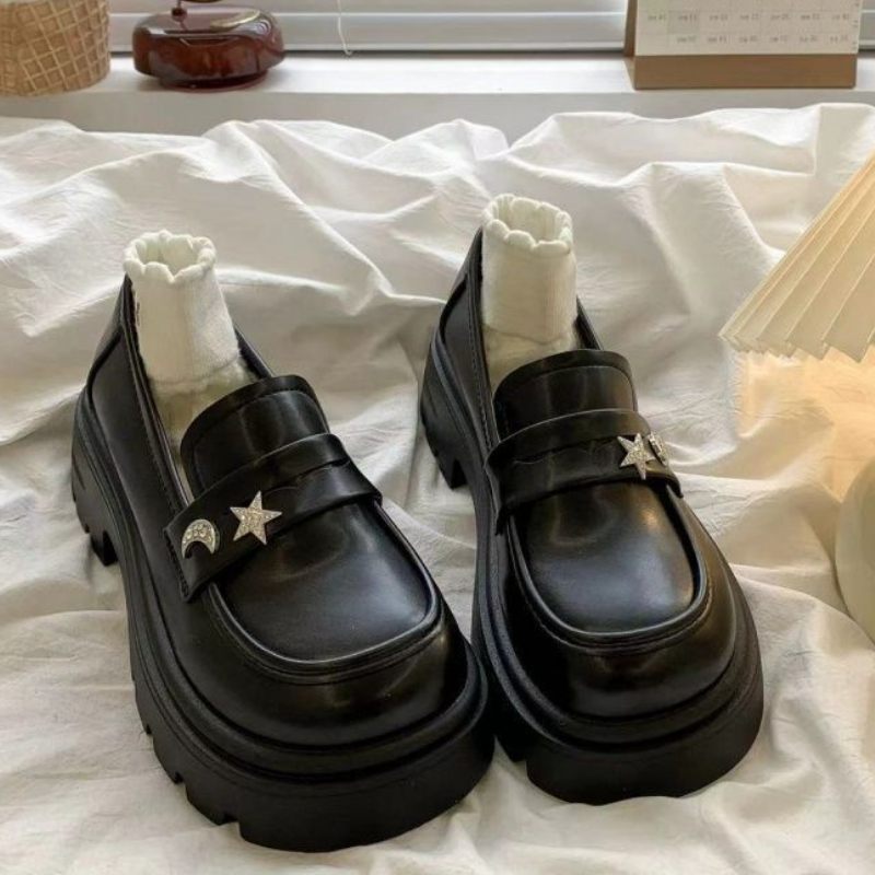 Retro Black Spring and Autumn  - Women Shoes Quick Delivery ulasan dan harga