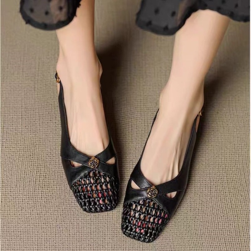 Women's French-style closed-to - Square Toe Mule ulasan dan harga
