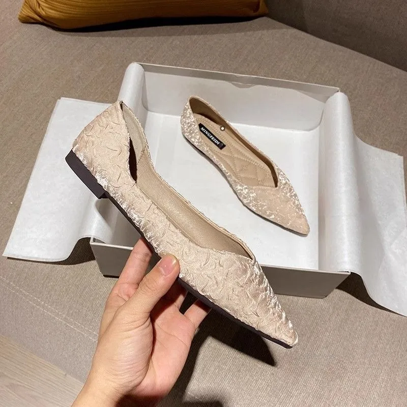 Women's Flat Shoes Pointed Toe - Women Shoes Quick Delivery ulasan dan harga