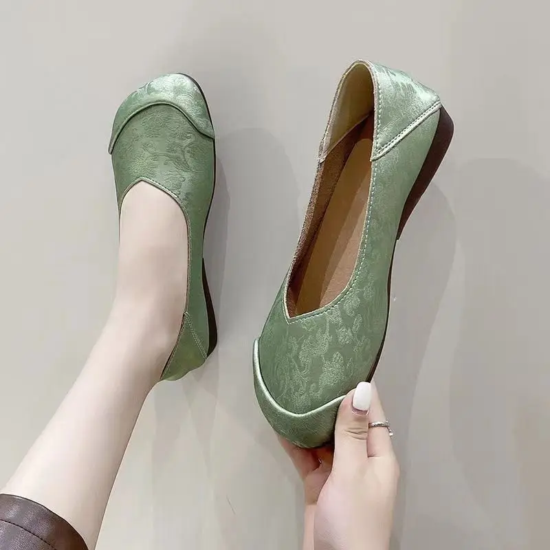 Woman Flats Round Toe Low Heel - Women Shoes Quick Delivery ulasan dan harga