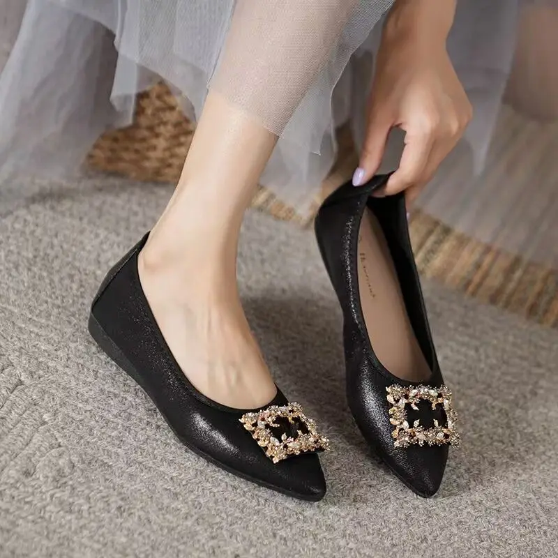 Women's Flat Shoes Gold Pointe - Women Shoes Quick Delivery ulasan dan harga