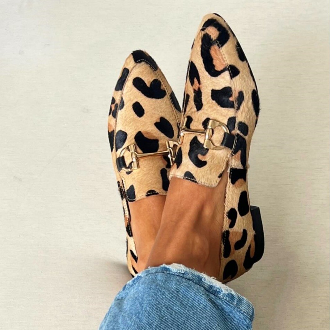 Large Size 40-43 Leopard Print - Square Toe Mule ulasan dan harga