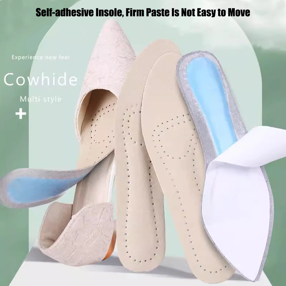 Self adhesive Leather Insoles  - Women'S Shoes For Plantar Fasciitis ulasan dan harga