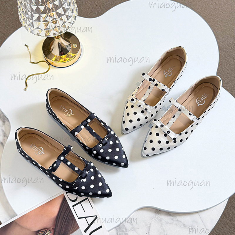 Fashion Polka Dot Flats Footwe - Women'S Shoes For Work ulasan dan harga