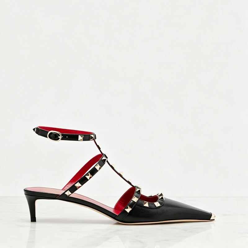 2026 Women's Rivet Low Heel Sq - Square Toe Mule ulasan dan harga