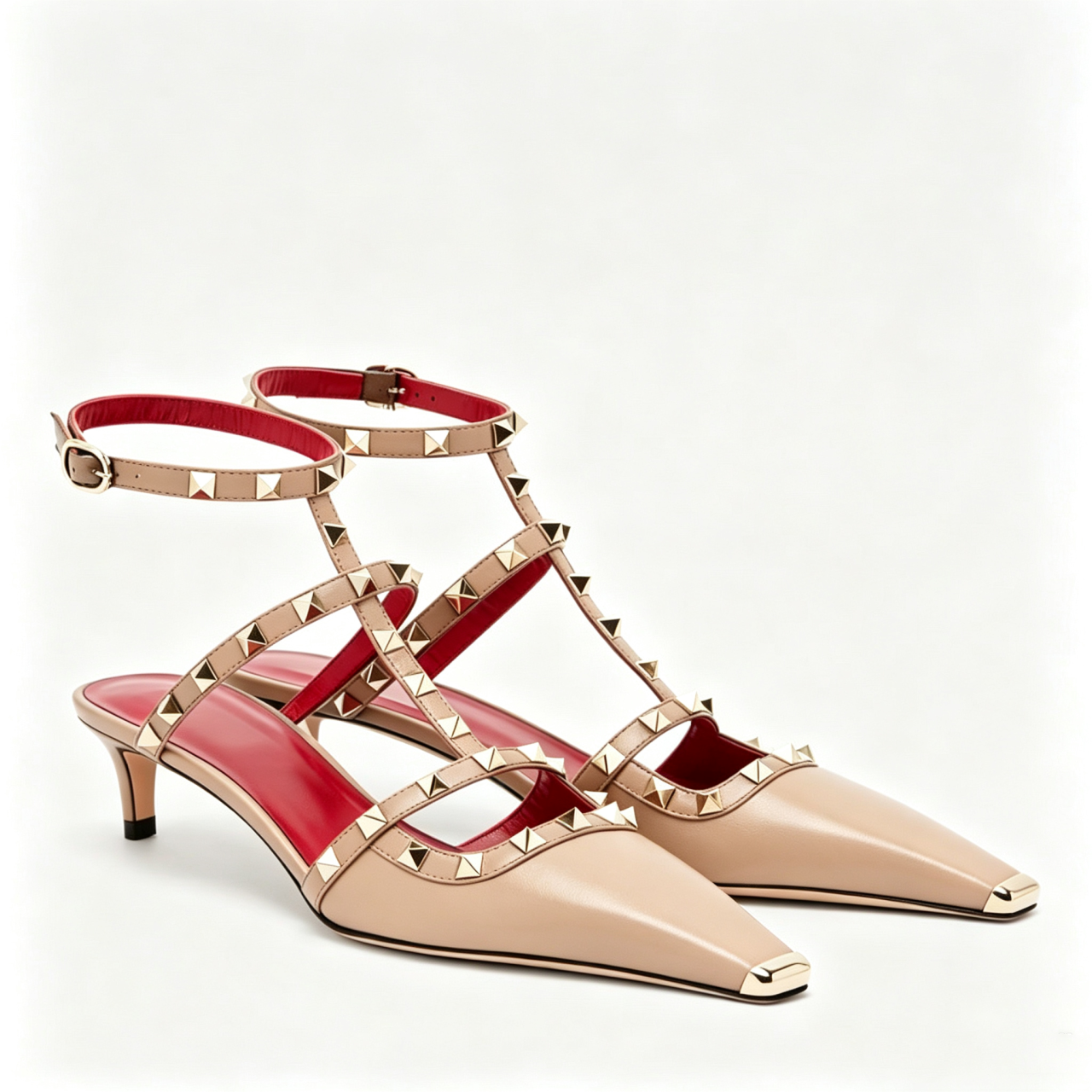 2026 Women's Rivet Low Heel Sq - Square Toe Mule ulasan dan harga