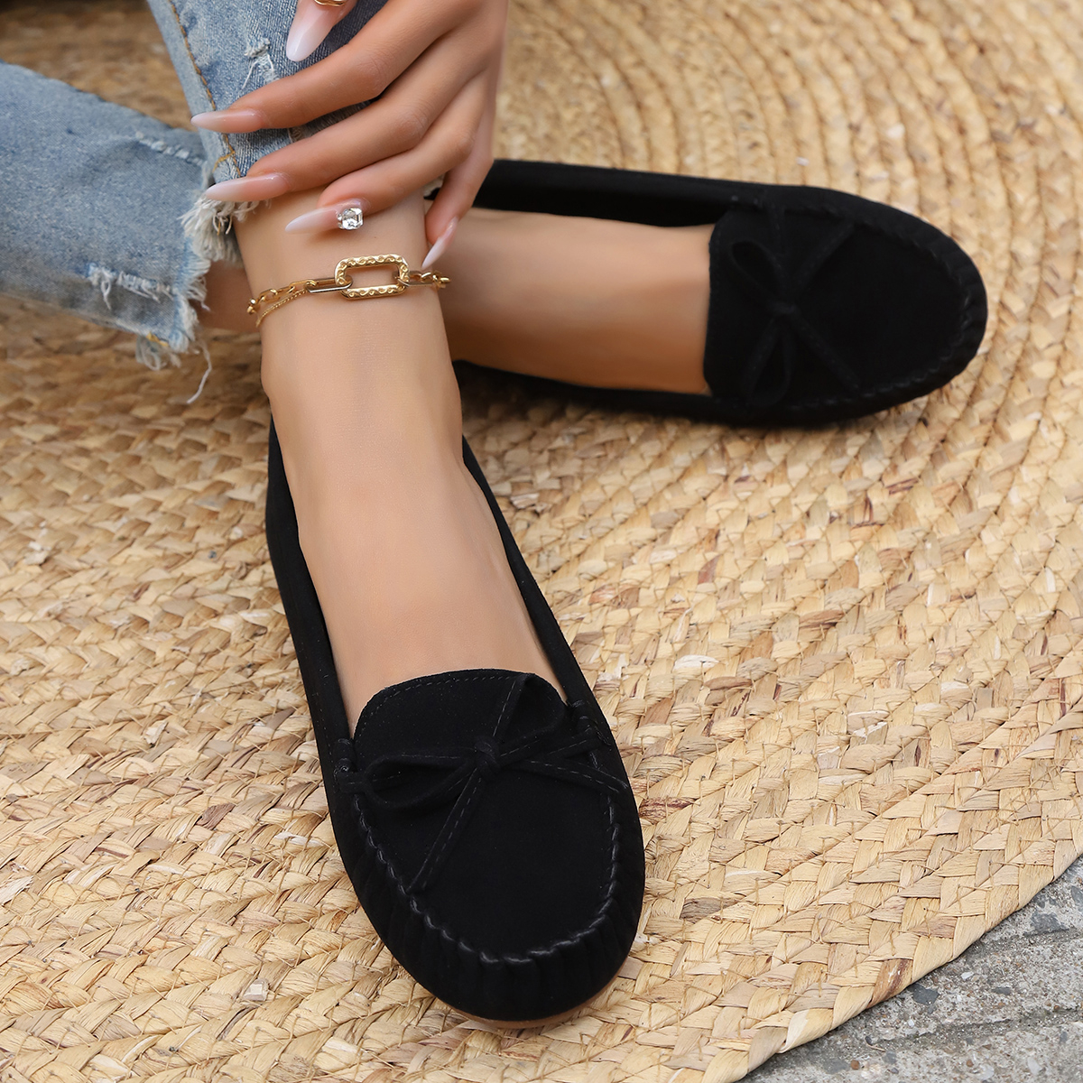 Spring and Autumn Elegant Roun - Women'S Shoes Plus Size ulasan dan harga