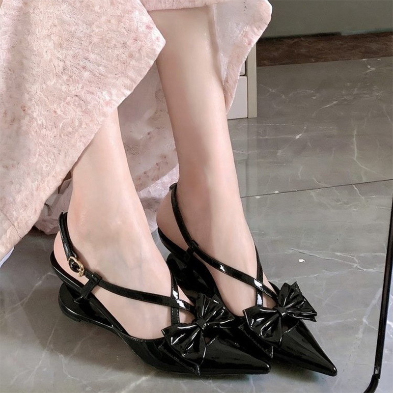 Bow Sandals Women Pointed Toe  - Women Shoes Size 7 ulasan dan harga