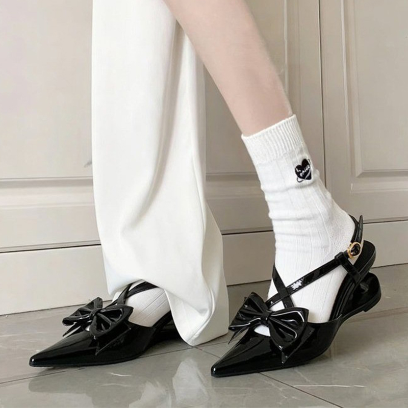 Bow Sandals Women Pointed Toe  - Women Shoes Size 7 ulasan dan harga