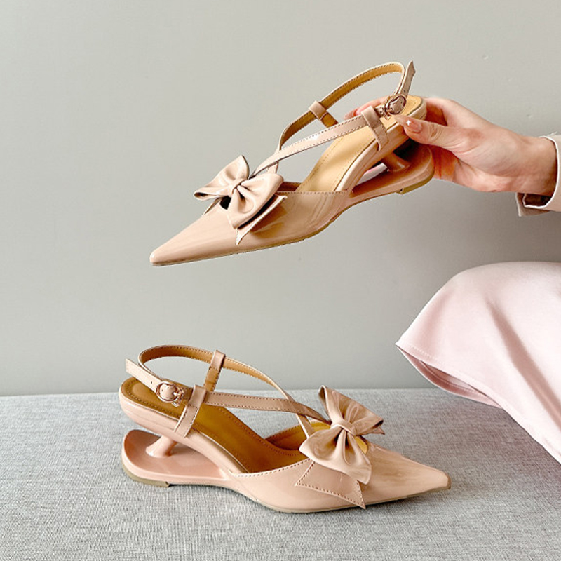 Bow Sandals Women Pointed Toe  - Women Shoes Size 7 ulasan dan harga
