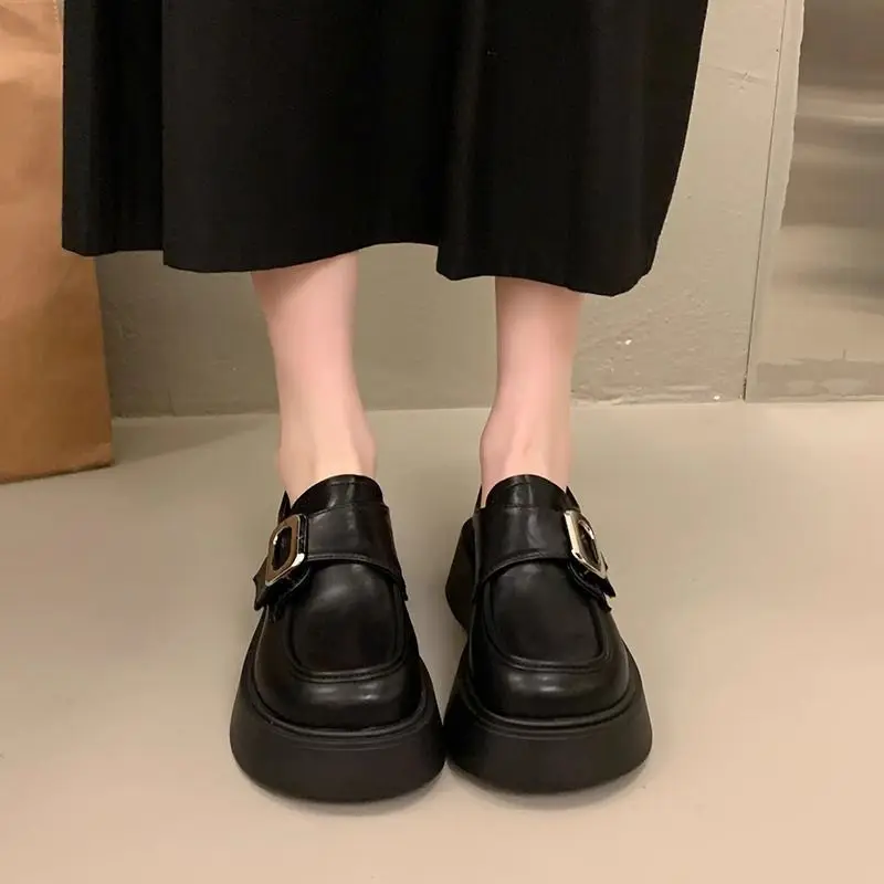 Loafers With Medium Heels Plat - Women Shoes Quick Delivery ulasan dan harga