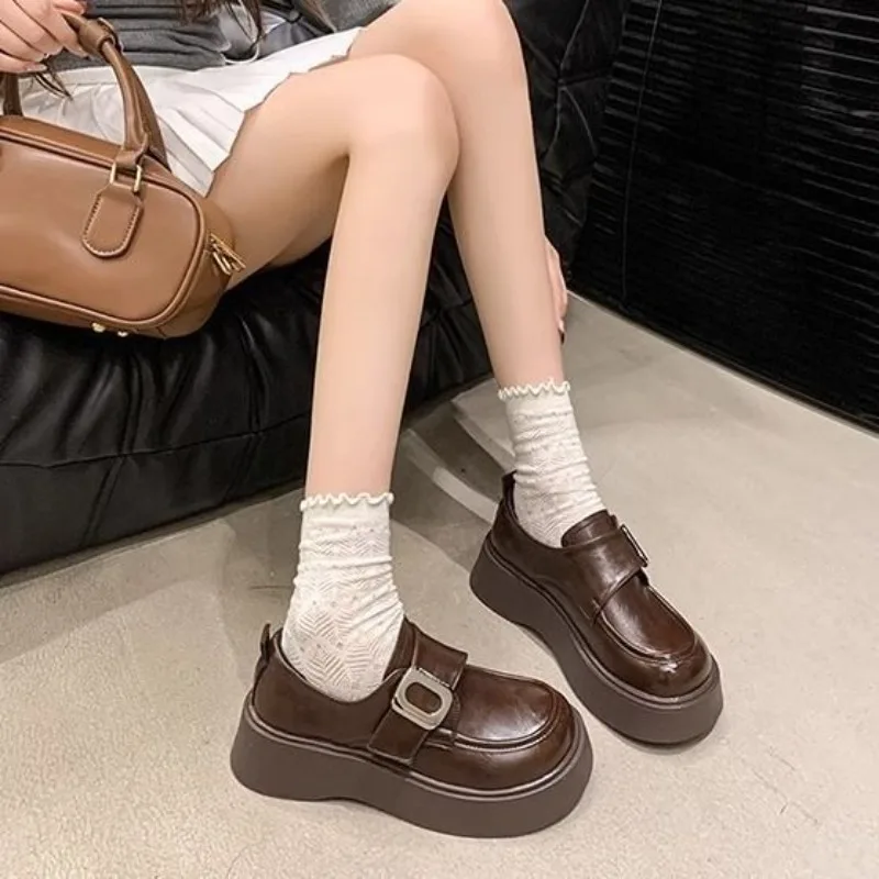 Loafers With Medium Heels Plat - Women Shoes Quick Delivery ulasan dan harga