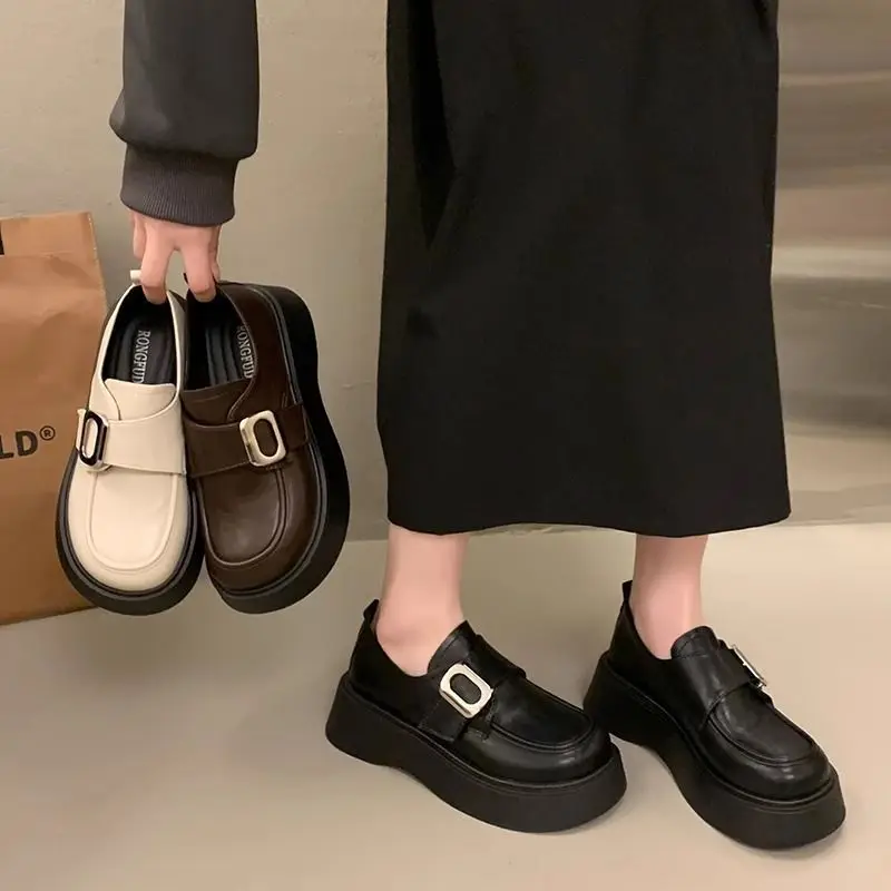 Loafers With Medium Heels Plat - Women Shoes Quick Delivery ulasan dan harga