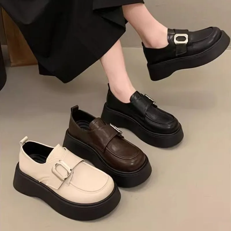 Loafers With Medium Heels Plat - Women Shoes Quick Delivery ulasan dan harga