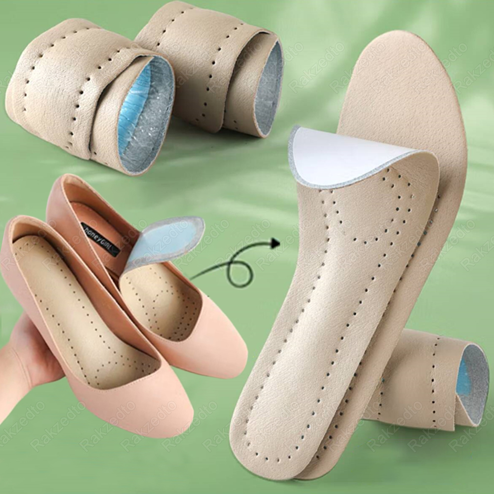 Self-adhesive Leather Insoles  - Women'S Shoes High Arch Support ulasan dan harga