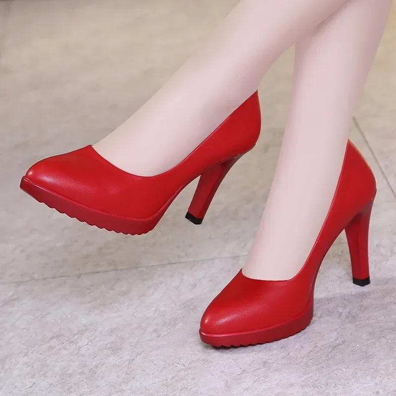 8cm Small Size 32-43 New Shall - Court Heel Pointed ulasan dan harga
