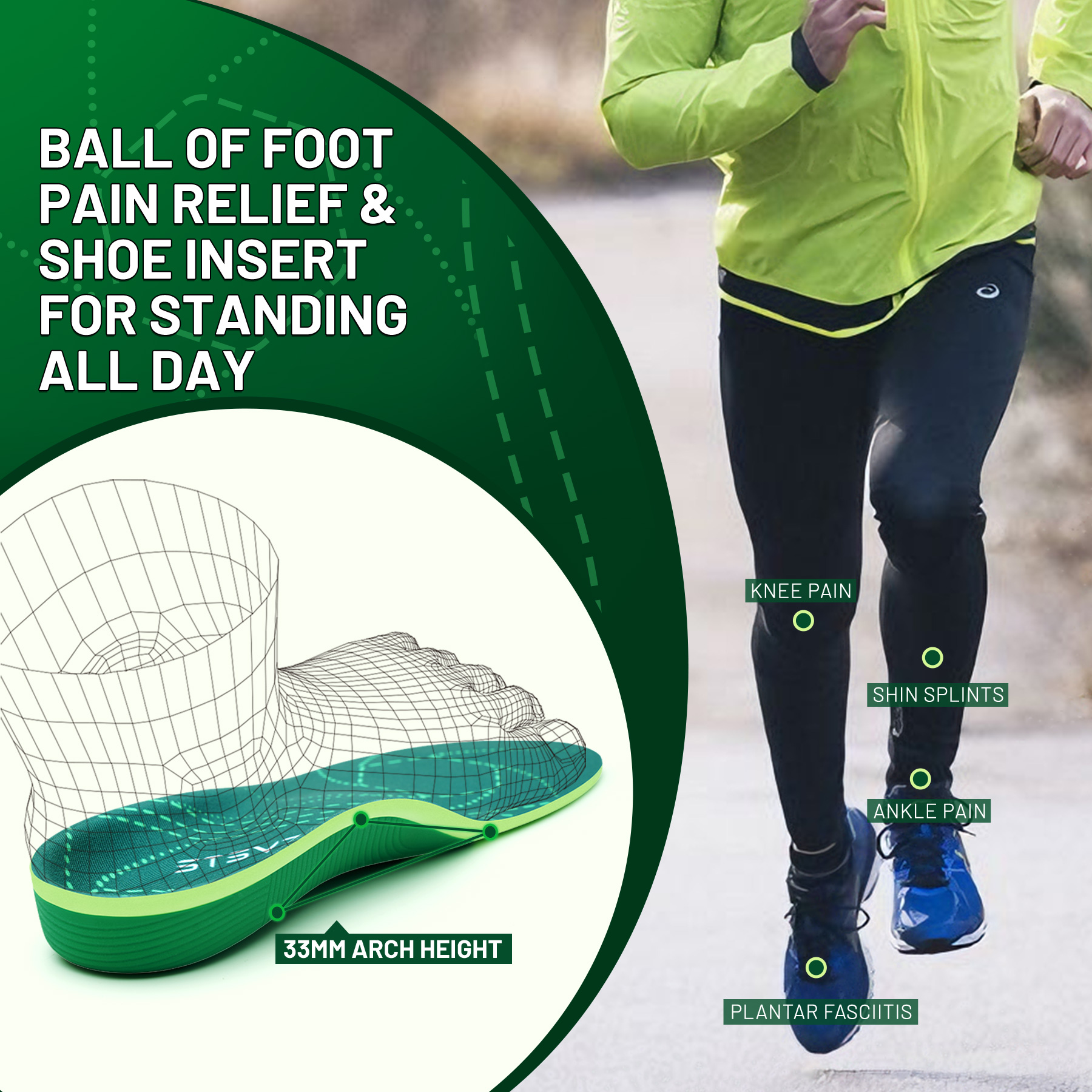 Plantar Fasciitis Relief Ortho - Women'S Shoes High Arch Support ulasan dan harga