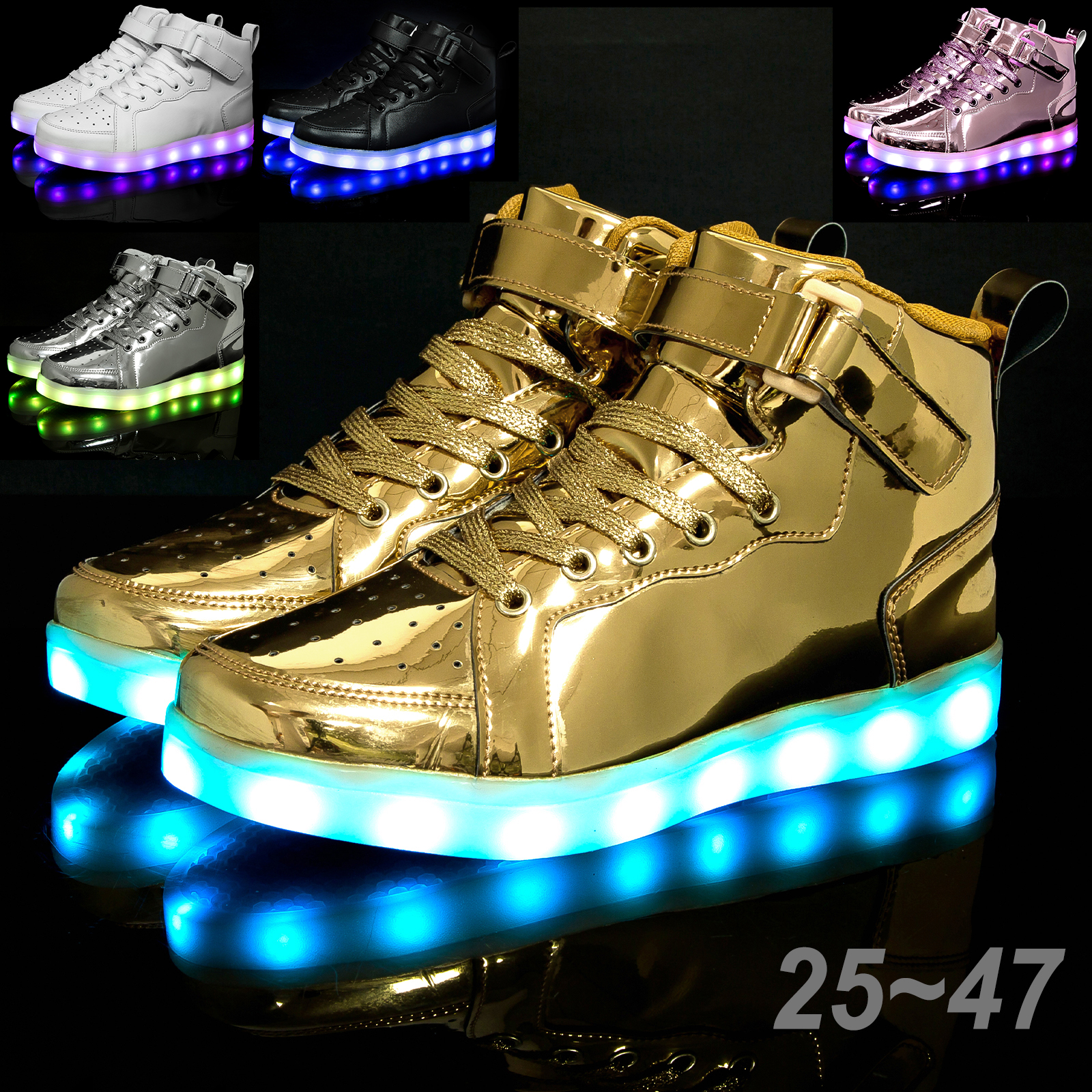 Size 25-47 USB Charging Glowin - Women Shoes Size 7 ulasan dan harga