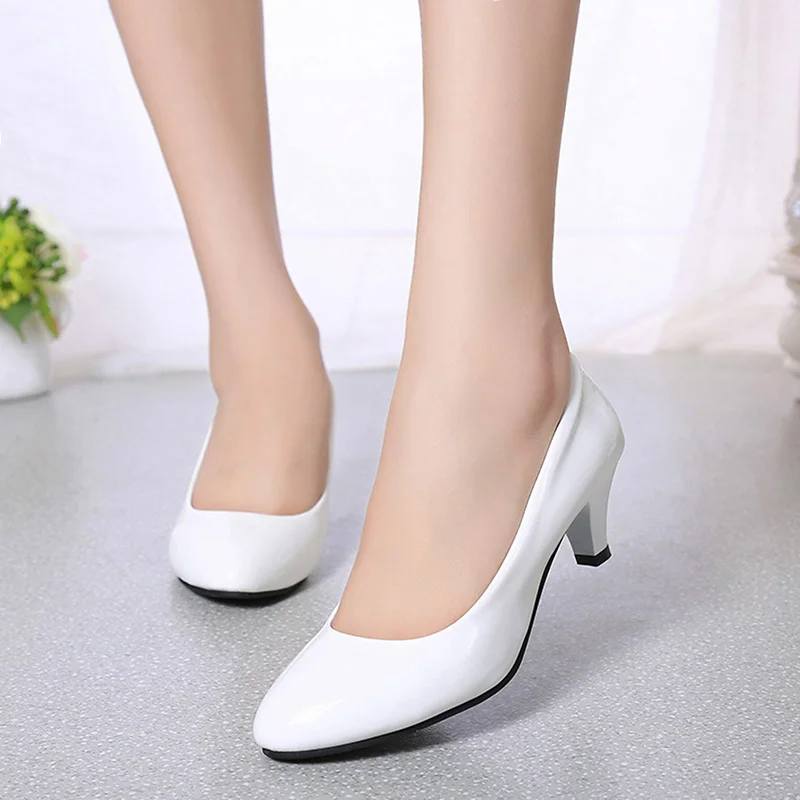 Female Pumps Nude Shallow Mout - Women'S Shoes For Work ulasan dan harga