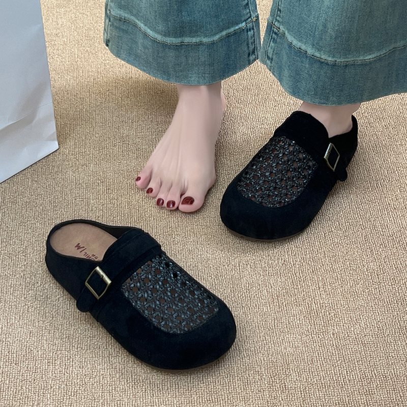 Mesh Women Slippers Flats Mule - Women Shoes Size 7 ulasan dan harga