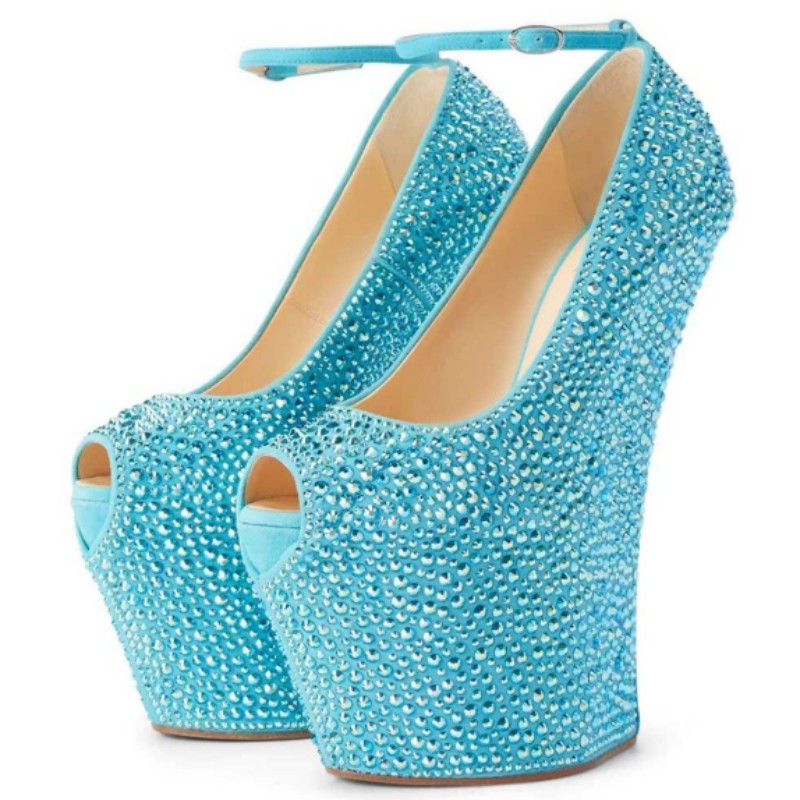 DIZHUANG Sexy women's high hee - Women'S Shoes Navy Blue ulasan dan harga